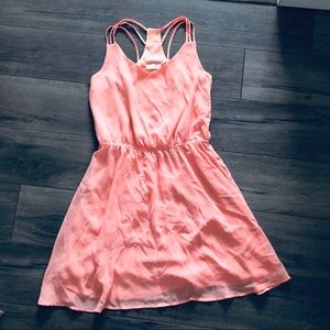 Mine Bright Pastel Orange Dress Small